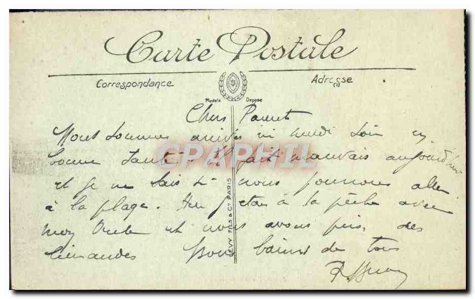 Trouville-Deauville — Les Jetées à l'Heure de la Marée — LL. — Reverso