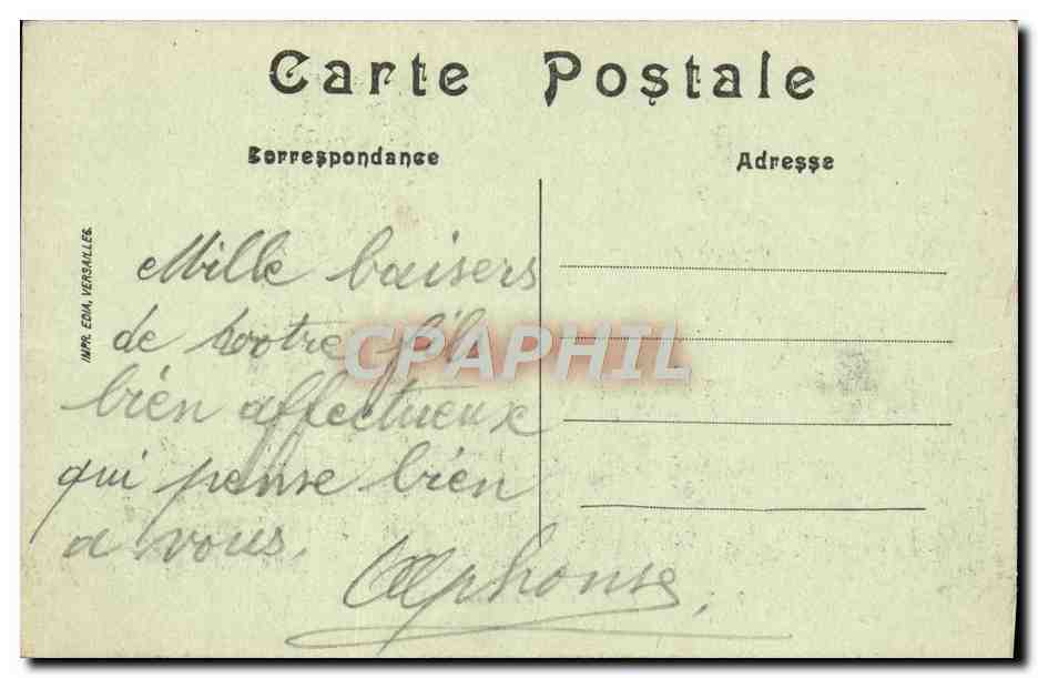 CPA Tours La Gare  — Rückseite