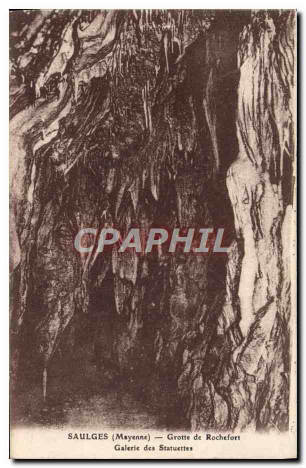Saulges (Mayenne) — Grotte de Rochefort, Galerie des Statuettes — Édition G. Jonbin