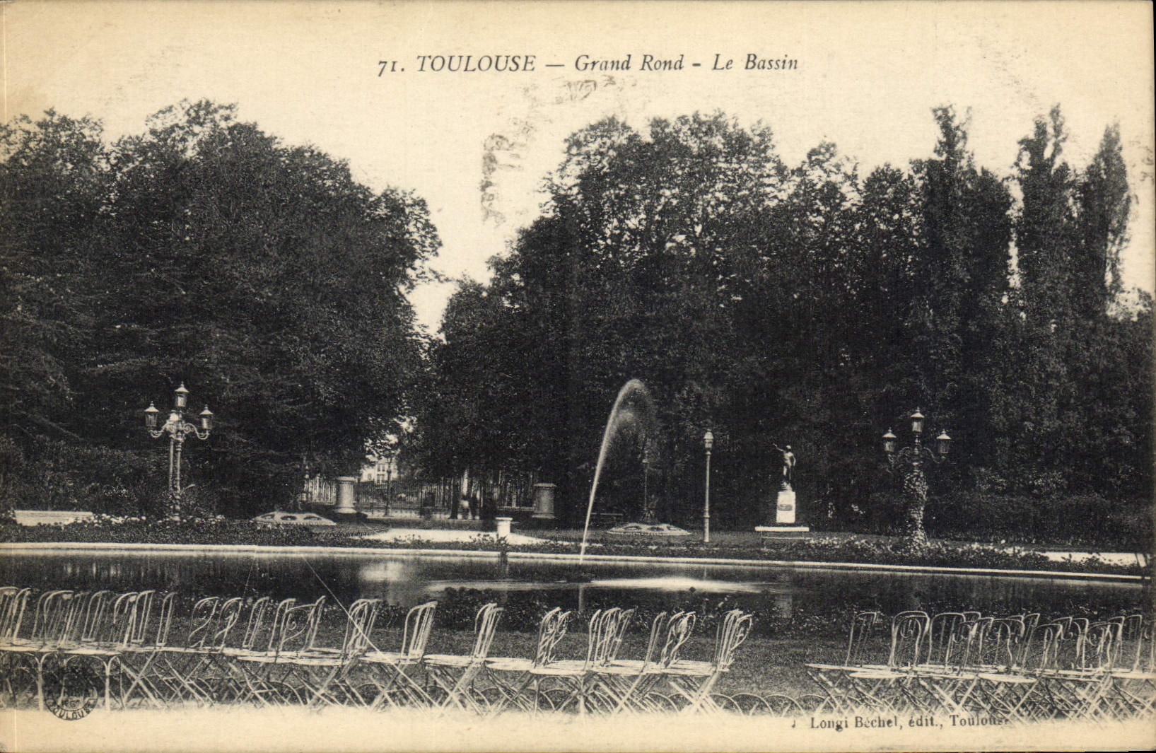 CPA Toulouse Grand Rond Le Bassin Cachet Hopital Auxiliaire 
