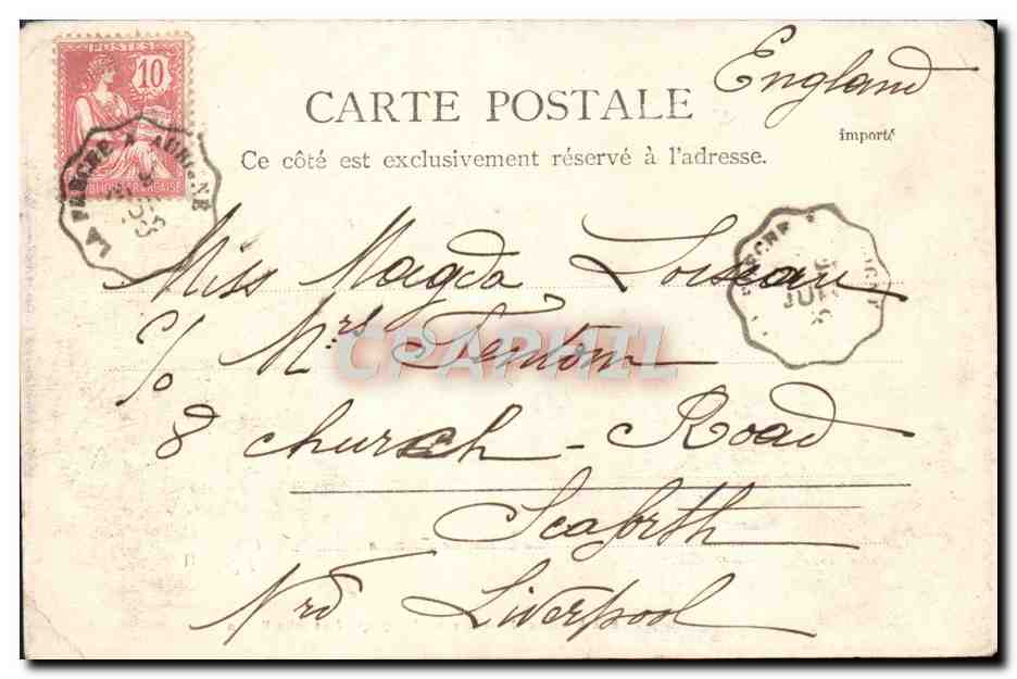 CPA Le Casino de Foncillon Royan Train  — Rückseite
