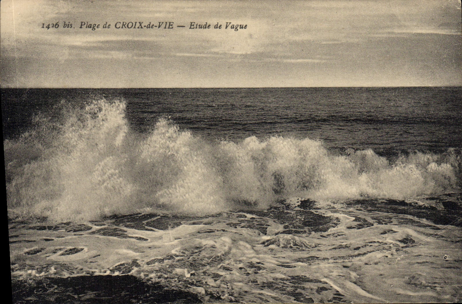 Plage de CROIX-de-VIE — Étude de Vague — Édition artistique H. Bergerin