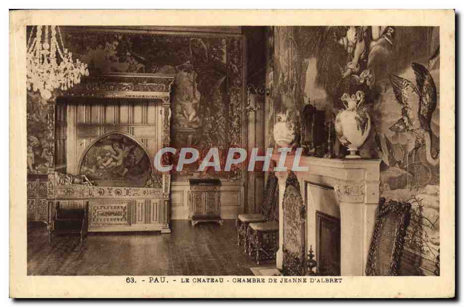 CPA Pau Le Chateau Chambre de Jeanne D'Albret 
