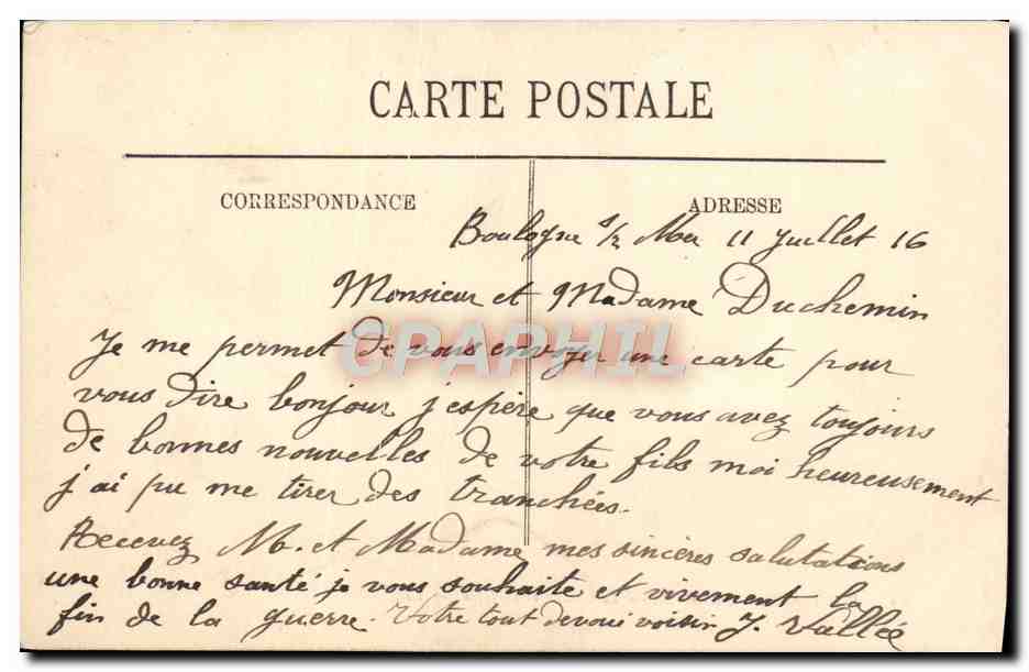 Boulogne-sur-Mer — Le Casino et la Jetée — LL. — N° 88 — Verso