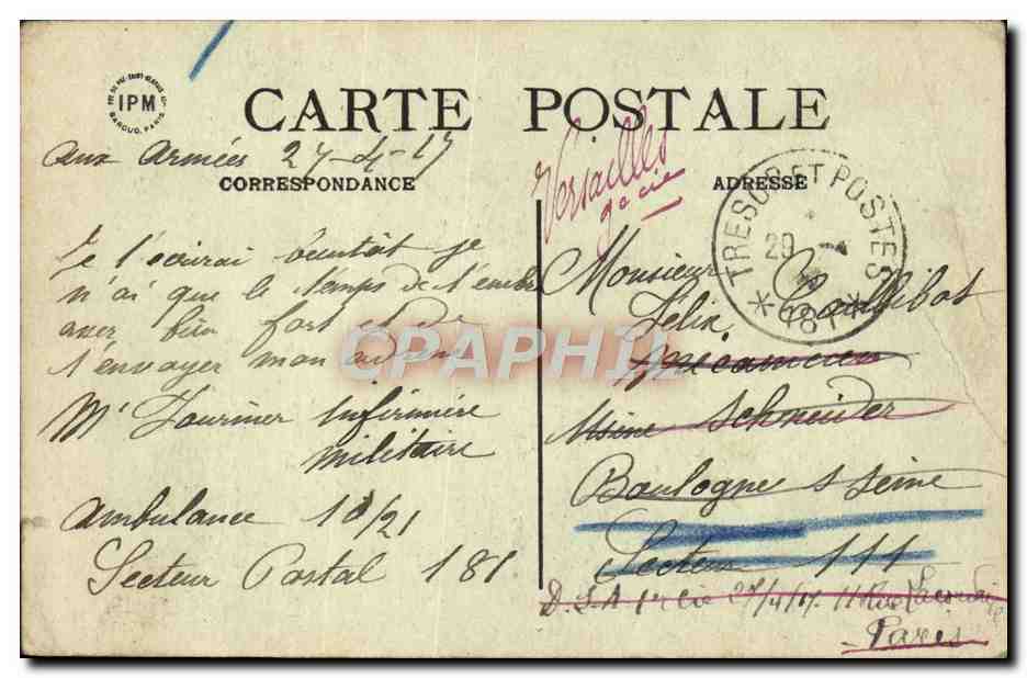 CPA Crepy en Valois Le Chateau de Geresmes — Reverso