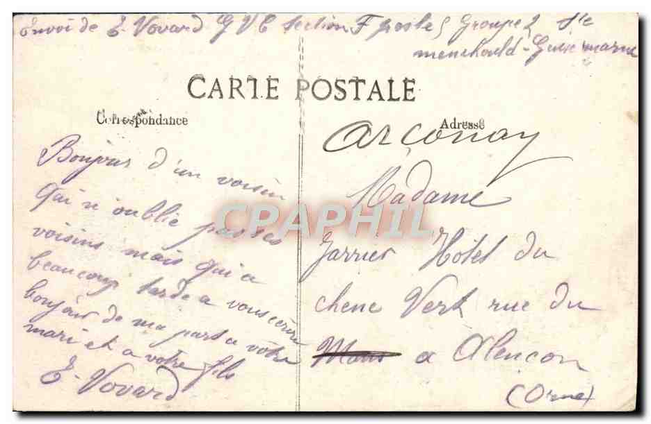 Château d'Etrepépy — Détails du bombardement — Éditeur non visible — Rückseite