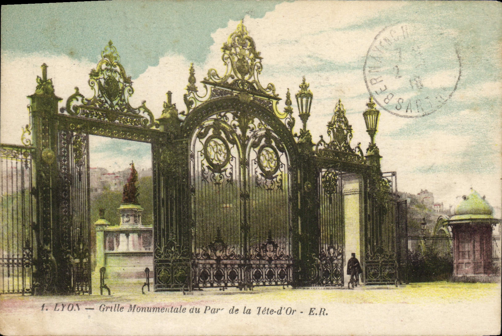 LYON — Grille Monumentale du Parc de la Tête-d'Or — E.R.