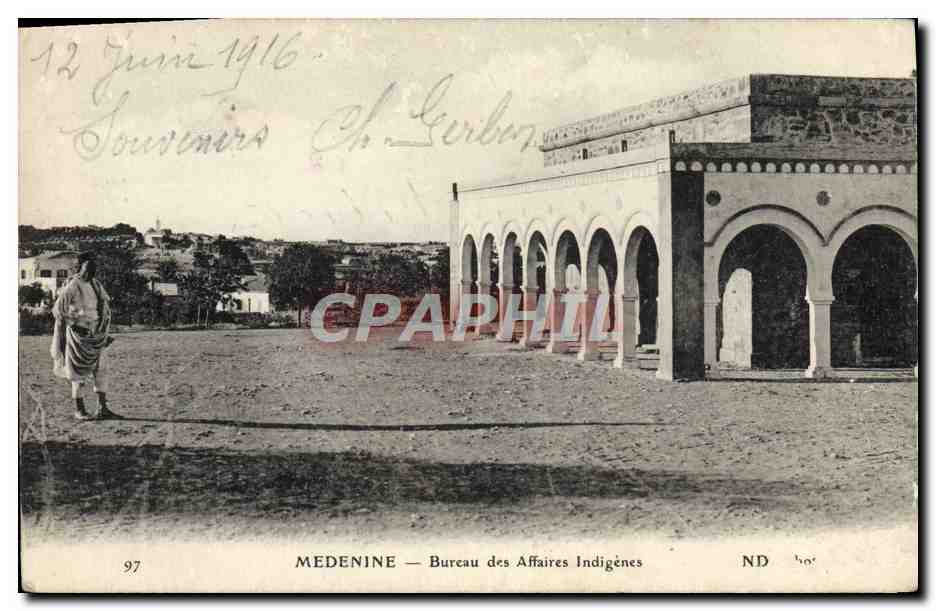 CPA Medenine Bureau des Affaires Indigenes 