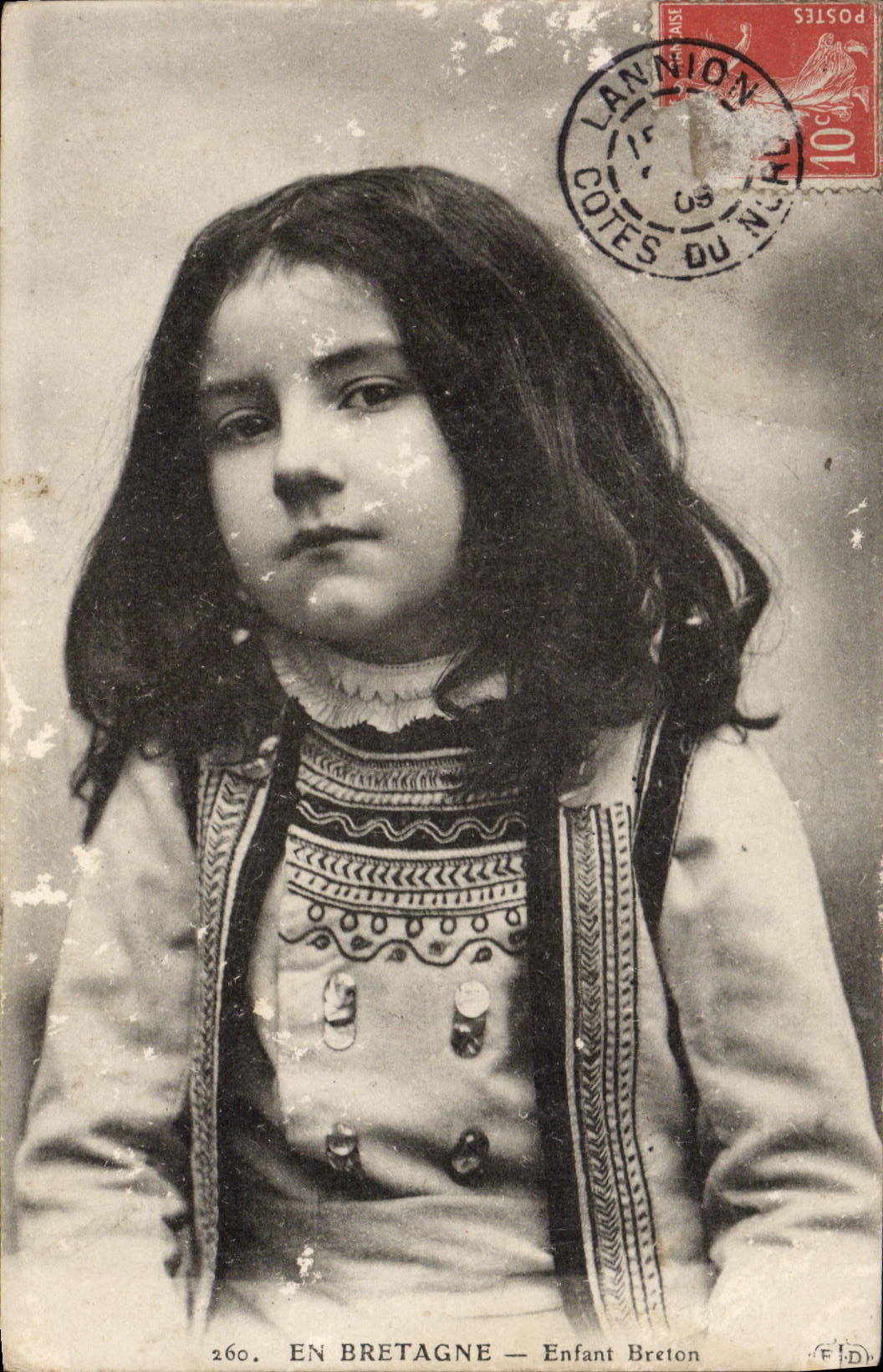 CPA En Bretagne Enfant Breton Folklore
