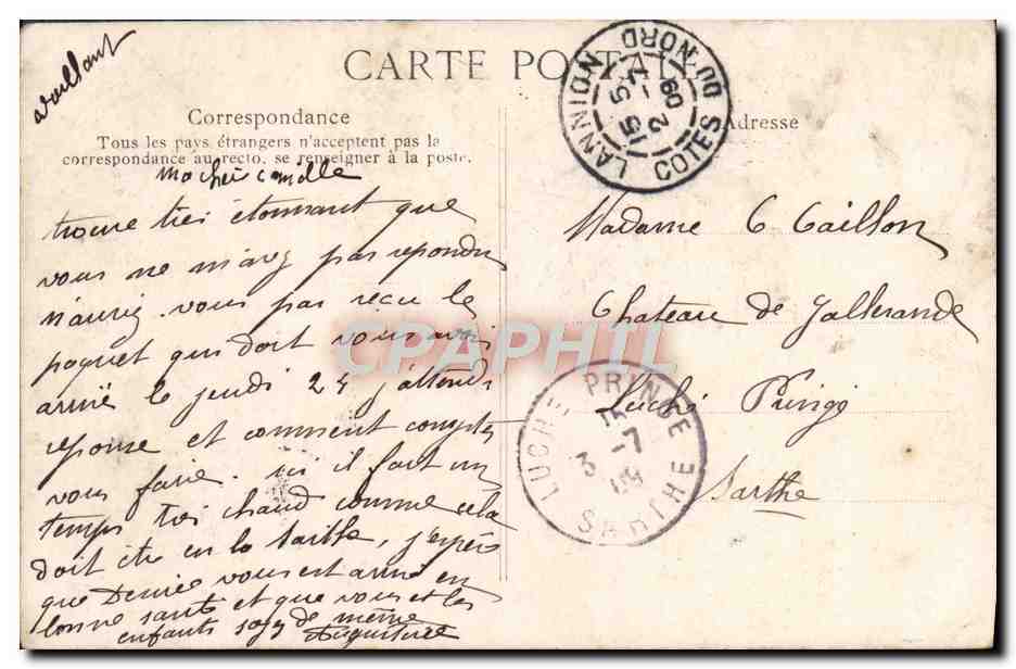 CPA En Bretagne Enfant Breton Folklore — Rückseite