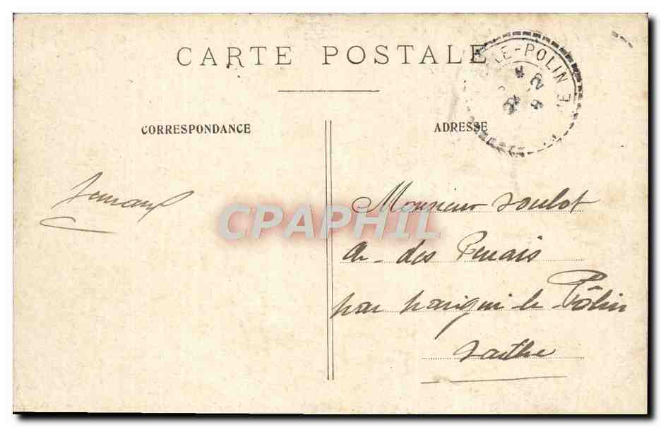 CPA Paris La Plage de la Concorde  — Rückseite