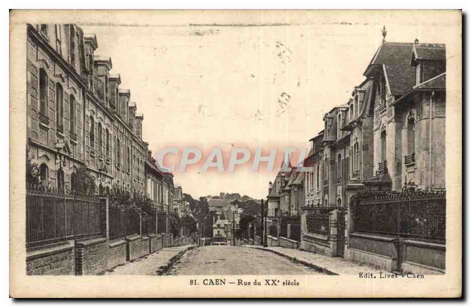 CPA Caen Rue du XX e siecle 