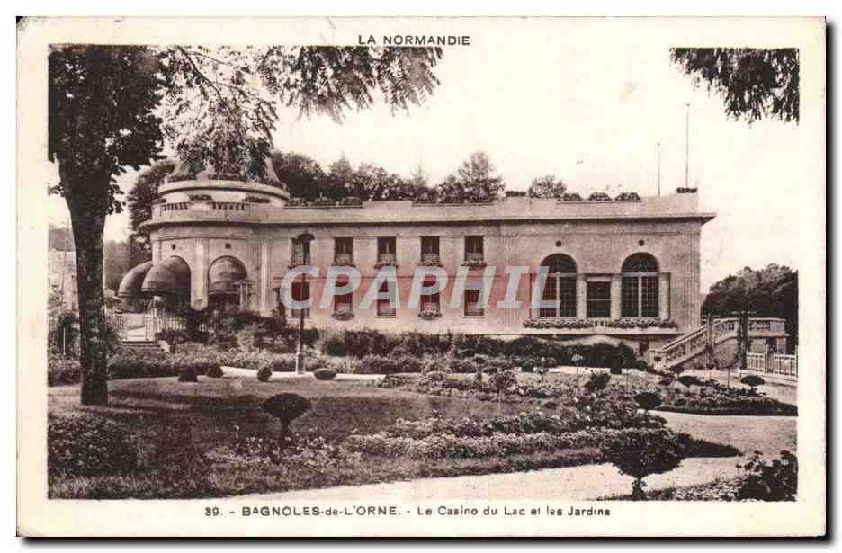 Bagnolles-de-l'Orne — Le Casino du Lac et les Jardins — Éditions Artistiques Fleurs, n°30