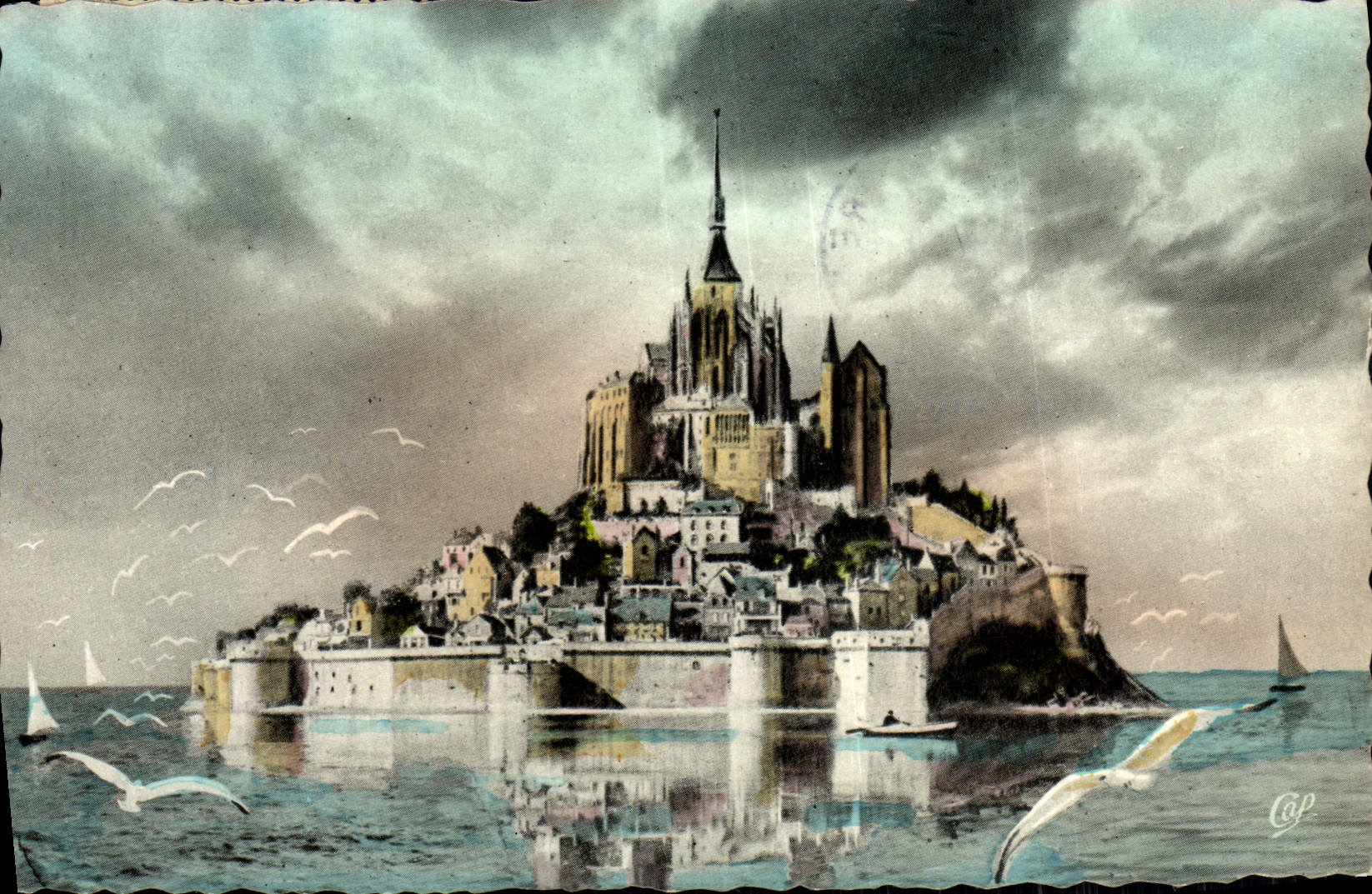 Mont Saint-Michel — Ansicht von der Ostseite — Cap 204
