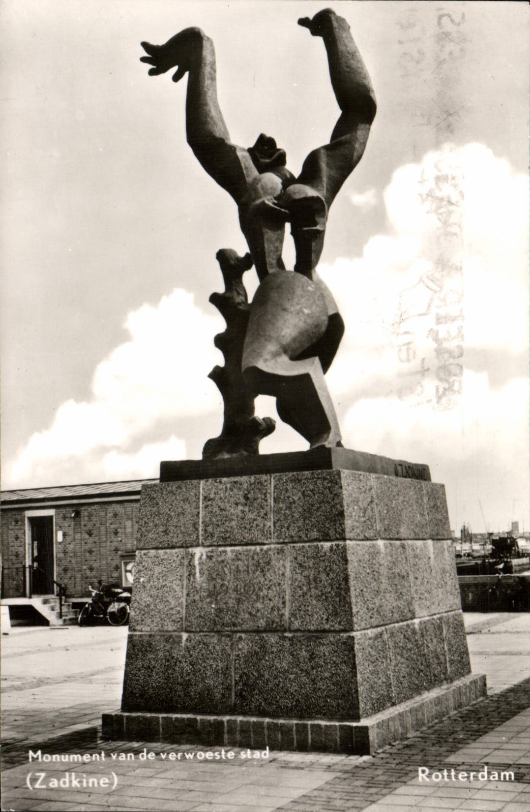 CPM Monument Van De Verwoeste Slad Sadkine Rotterdam Zadkine