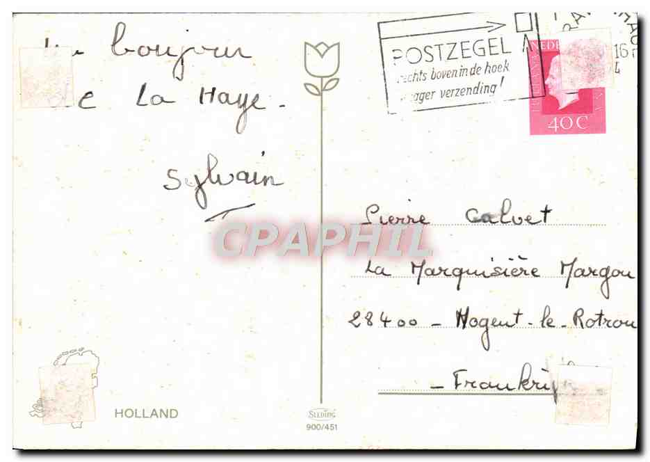 CPM Holland Souvenir Lion Fromage — Rückseite