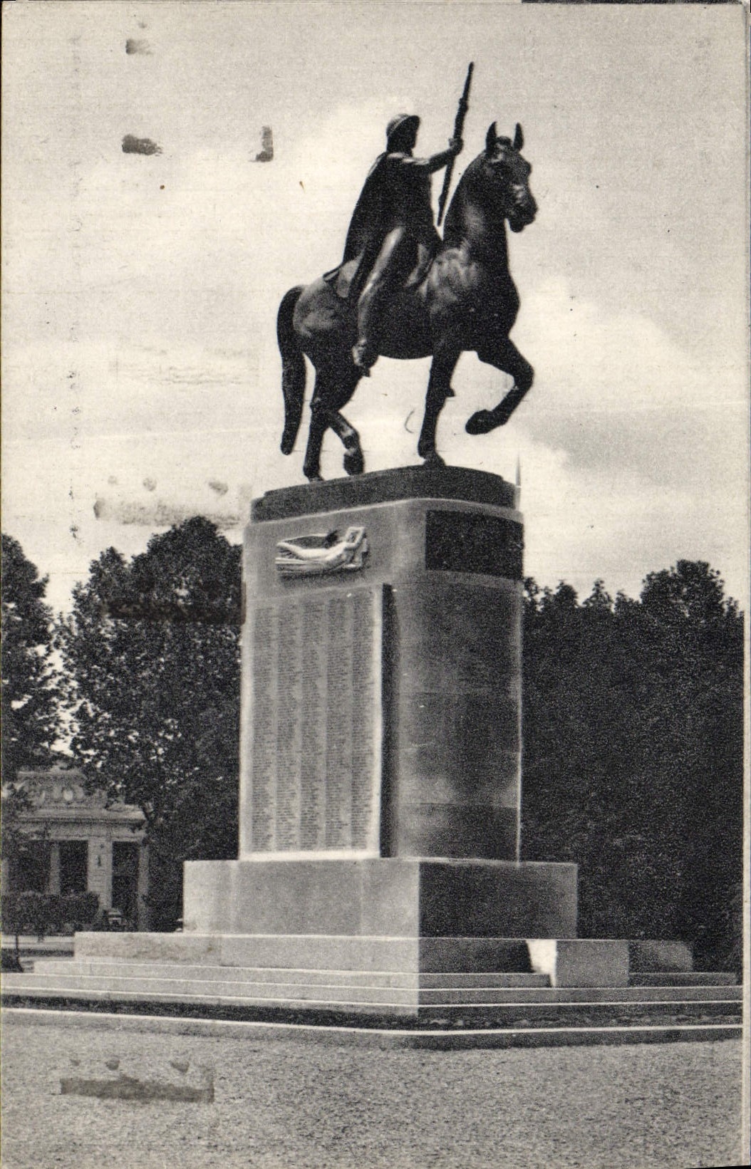 CPA Alessandria Monumento Ai Caduti Nella Guerra Mondiale