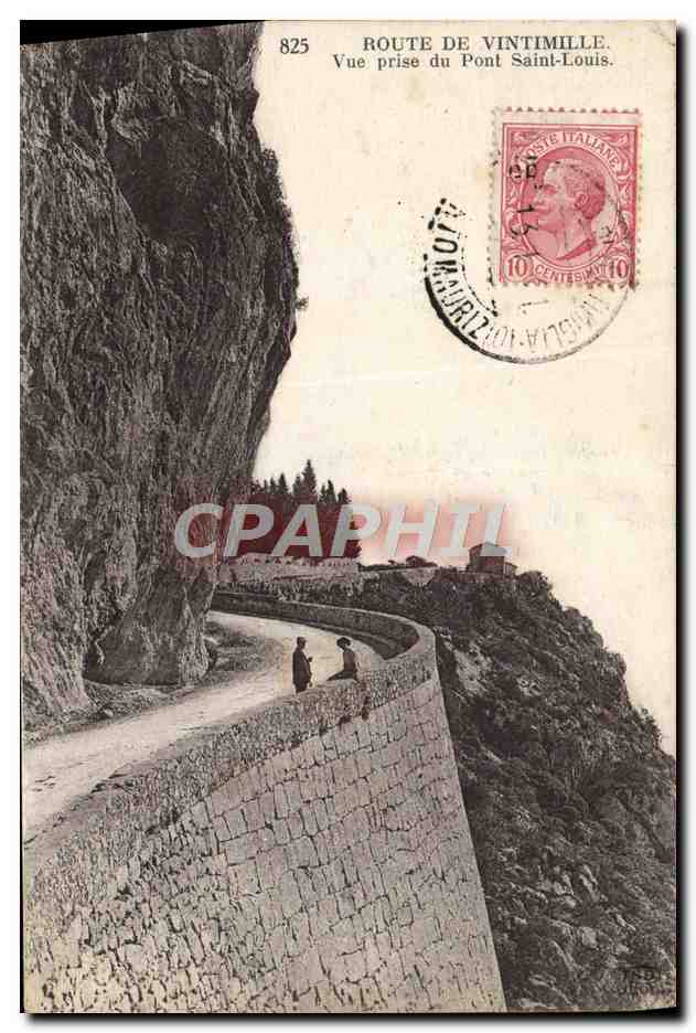 CPA Route De Vintimille Vue Prise Du Pont Saint Louis
