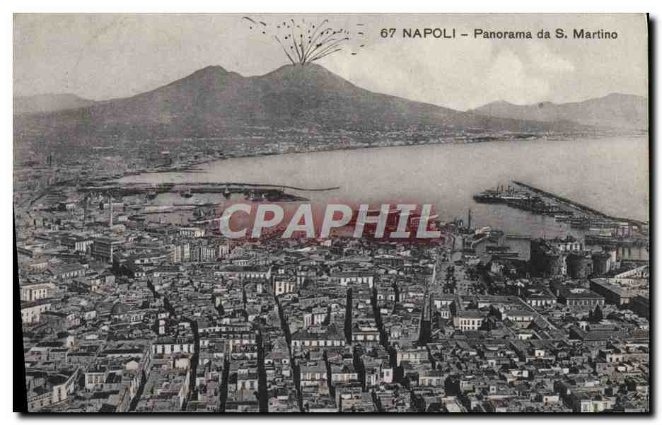 CPA Napoli Panorama Da S. Martino