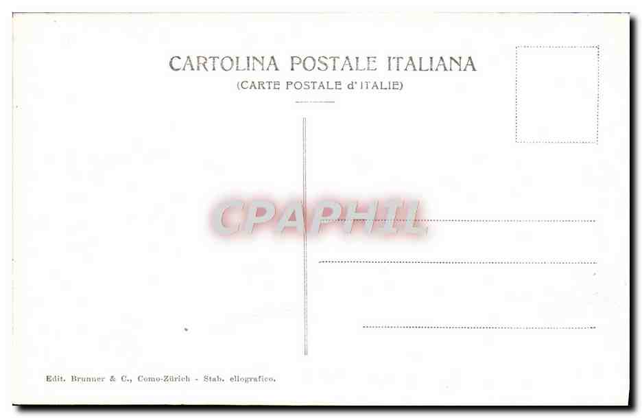 CPA Pallanza Vista Verso Sempione — Rückseite