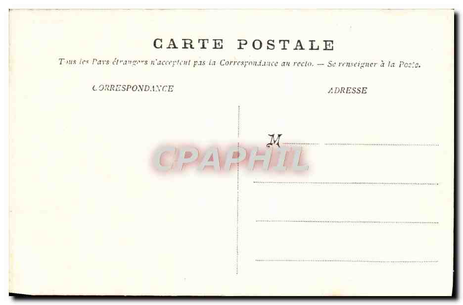 CPA Le Catinat Bateau — Verso
