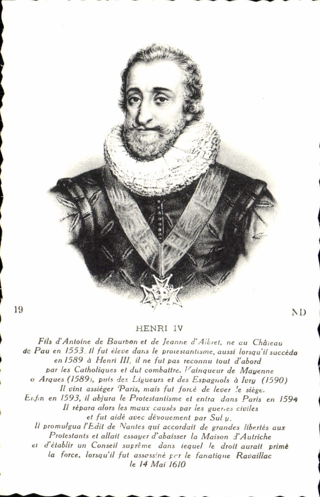 Henri IV — Portrait historique — Cie des Arts Photomécaniques, Paris