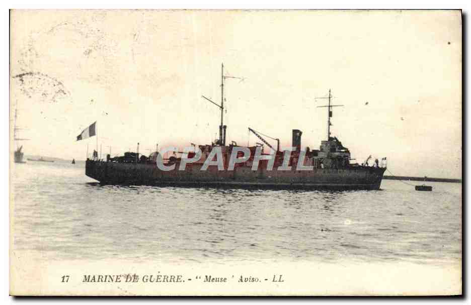 Marine de Guerre - 'Meuse' Aviso - LL