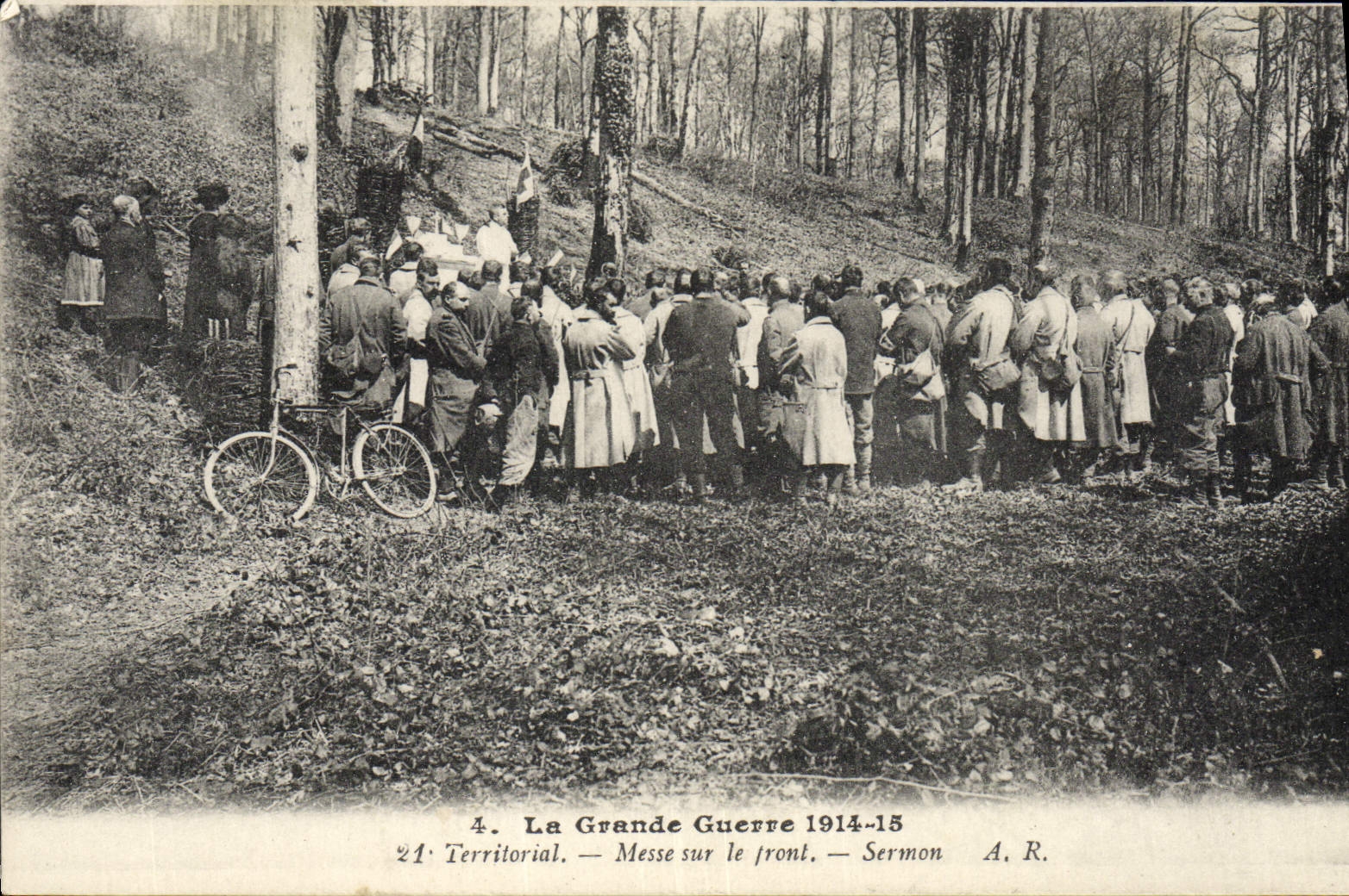 Messe op het front — Prediking — De Grote Oorlog 1914-15 — A.R. Territoriaal