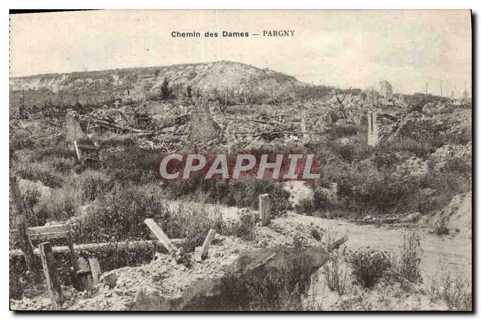 CPA Chemin Des Dames Pargny Militaria