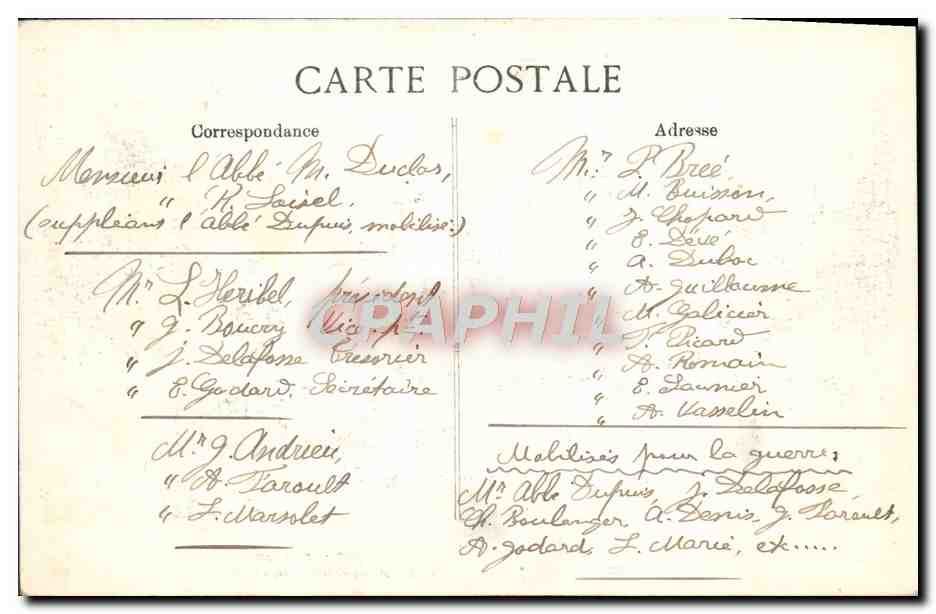 Ferme incendiée à Chauconin, près de Meaux — Saint-Joseph — éditeur E.D. n° 10 — Verso