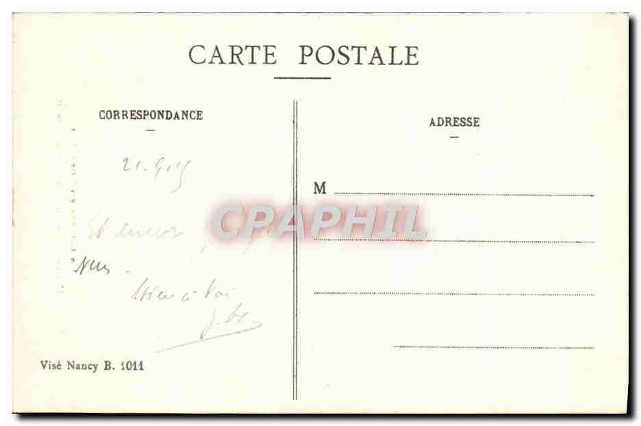 CPA Militaria La Guerre En Lorraine L'Eglise De Limey — Back