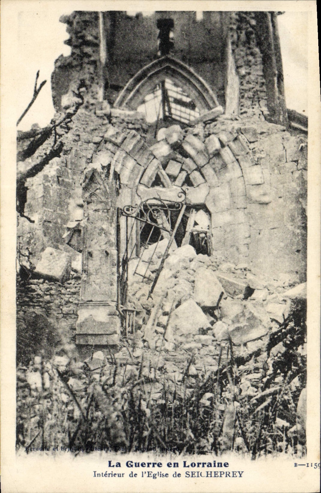 CPA Militaria La Guerre En Lorraine L'Eglise De Seicheprey
