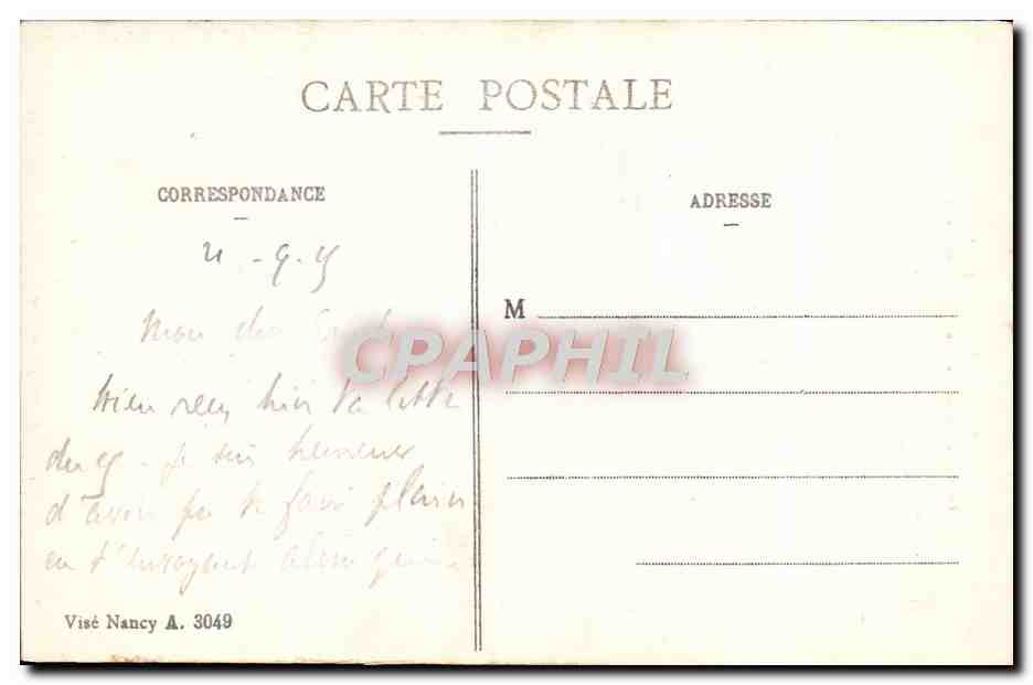 CPA Militaria La Guerre En Lorraine Tombes De Soldats Devant I'Eglise De Flirey — Back