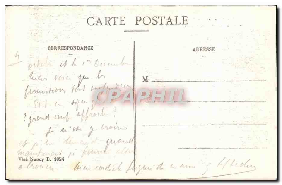 La Guerre en Lorraine — Grande-Rue de Beaumont (M.-et-M.) — Gerdelle et Briquet, Toul — Verso