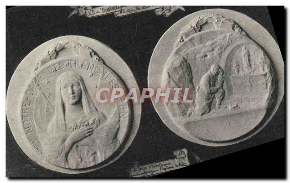 CPA Militaria Medaille Soldat Vierge 