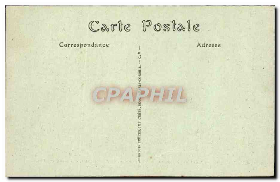 CPA Militaria Crepy En Laonnois Emplacement Du Canon Bertha — Rückseite