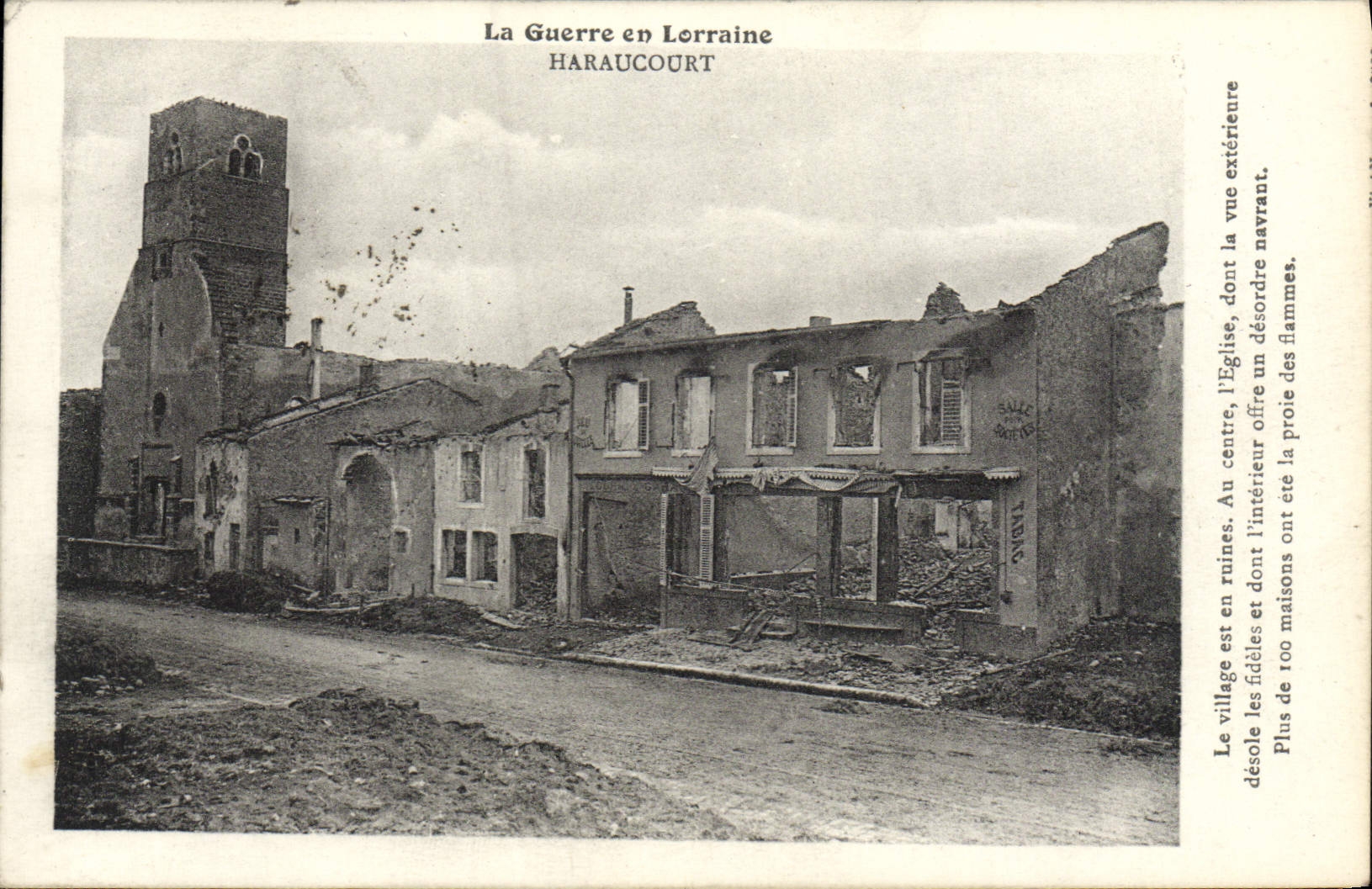 CPA Militaria La Guerre En Lorraine Haraucourt