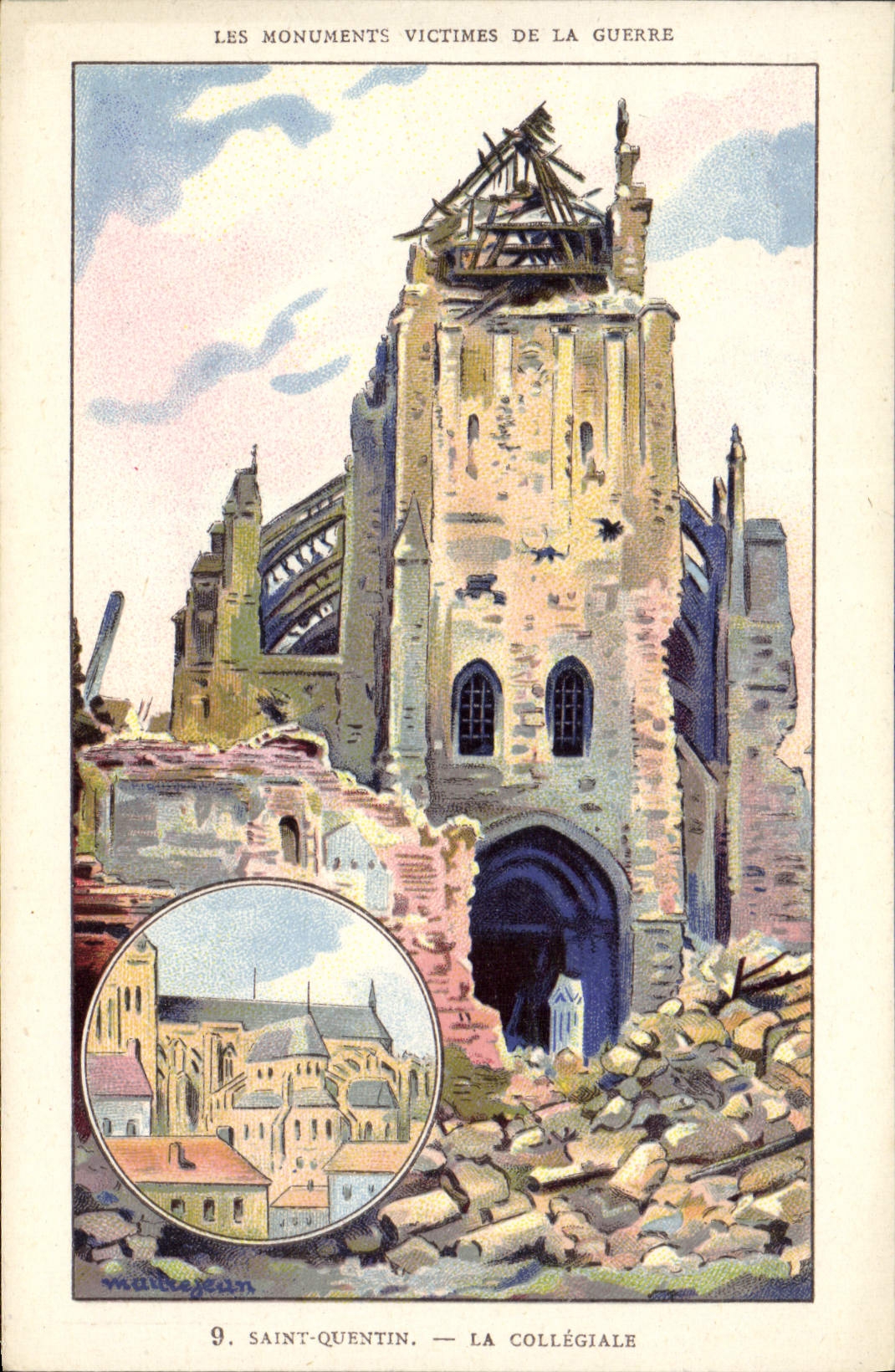 CPA Militaria Saint Quentin La Collegiale