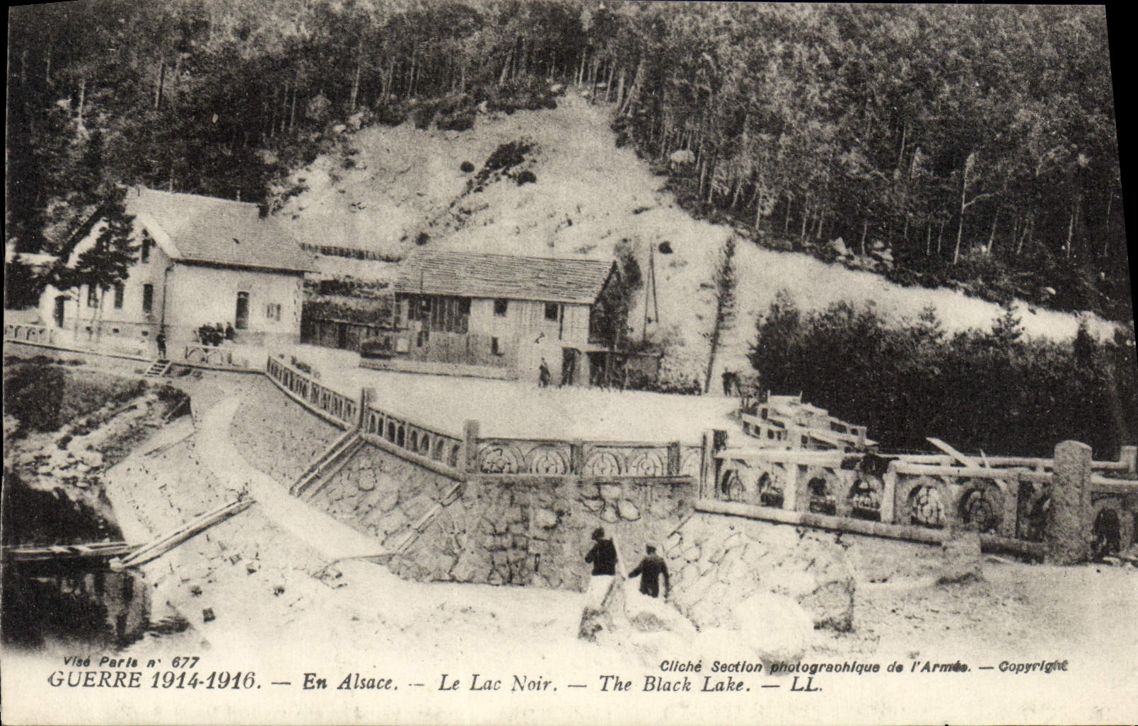 CPA Militaria Guerre Le Rudlin Caravane Montant Au Lac Noir