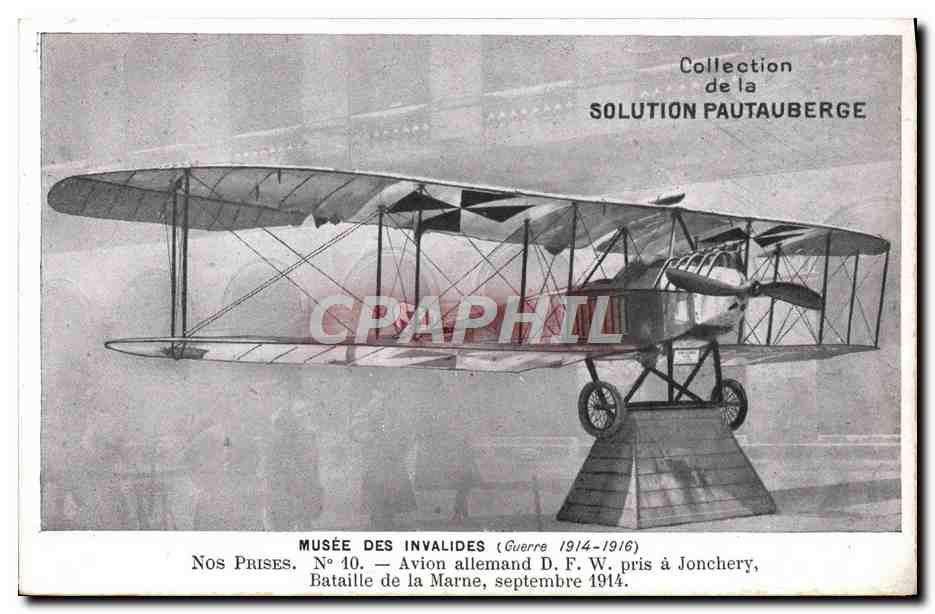 CPA Musee Des Invalides Avion allemand DFW pris a Jonchery Bataille de la Marne Militaria