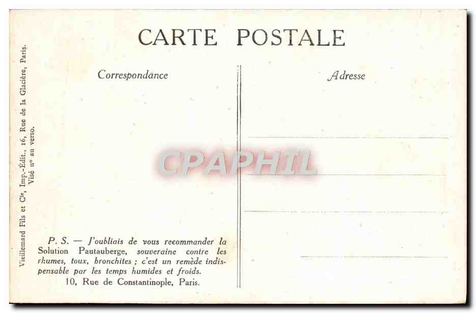 CPA Musee Des Invalides Avion allemand DFW pris a Jonchery Bataille de la Marne Militaria — Rückseite