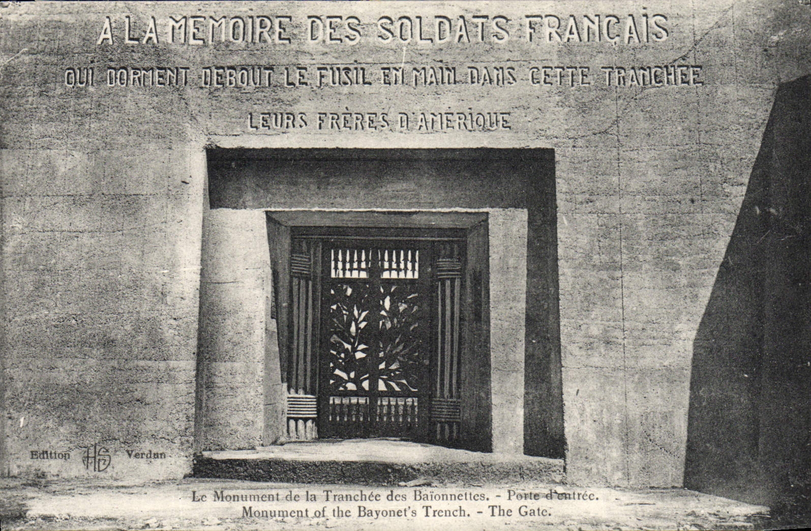 Monument de la Tranchée des Bayonettes — Porte d'entrée — Édition HS Verdun