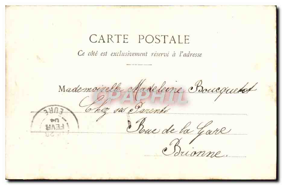 CPA Fantaisie Enfant Le Petit Trottin Sous Le Soleil Et Sous l'ondee — Rückseite