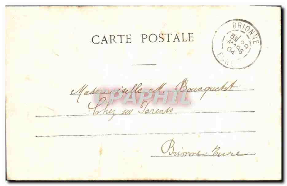 CPA Fantaisie Enfant Le Marchand De Buls — Verso