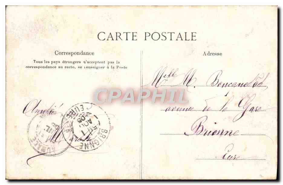 CPA En Vacances — Verso