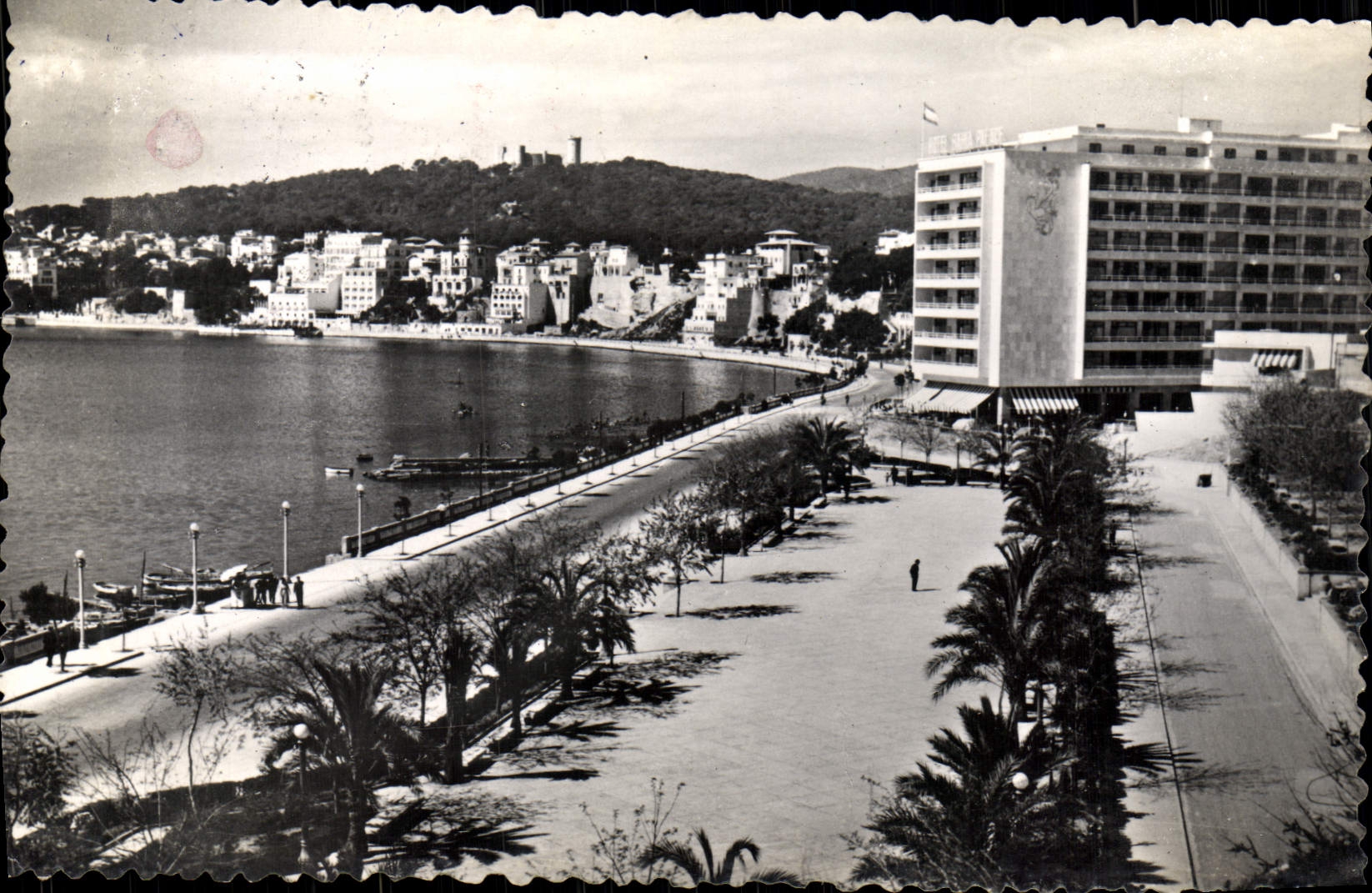 CPM Palma De Mallorca Paseo maritimo y Gran Hotel Bahia Palace