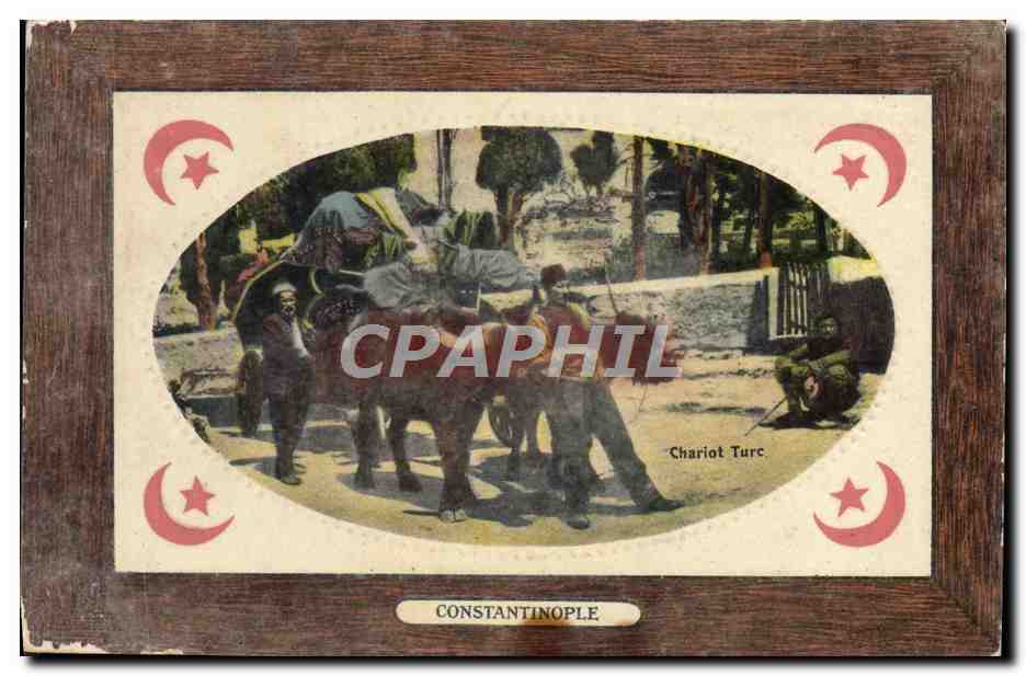 CPA Constantinople Chariot turc 