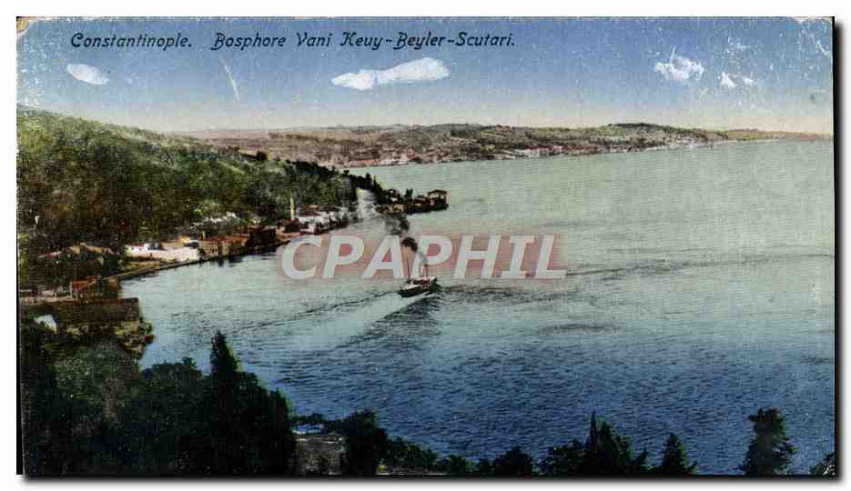 CPA Constantinople Bosphore Vani keuy Beyler Scutari