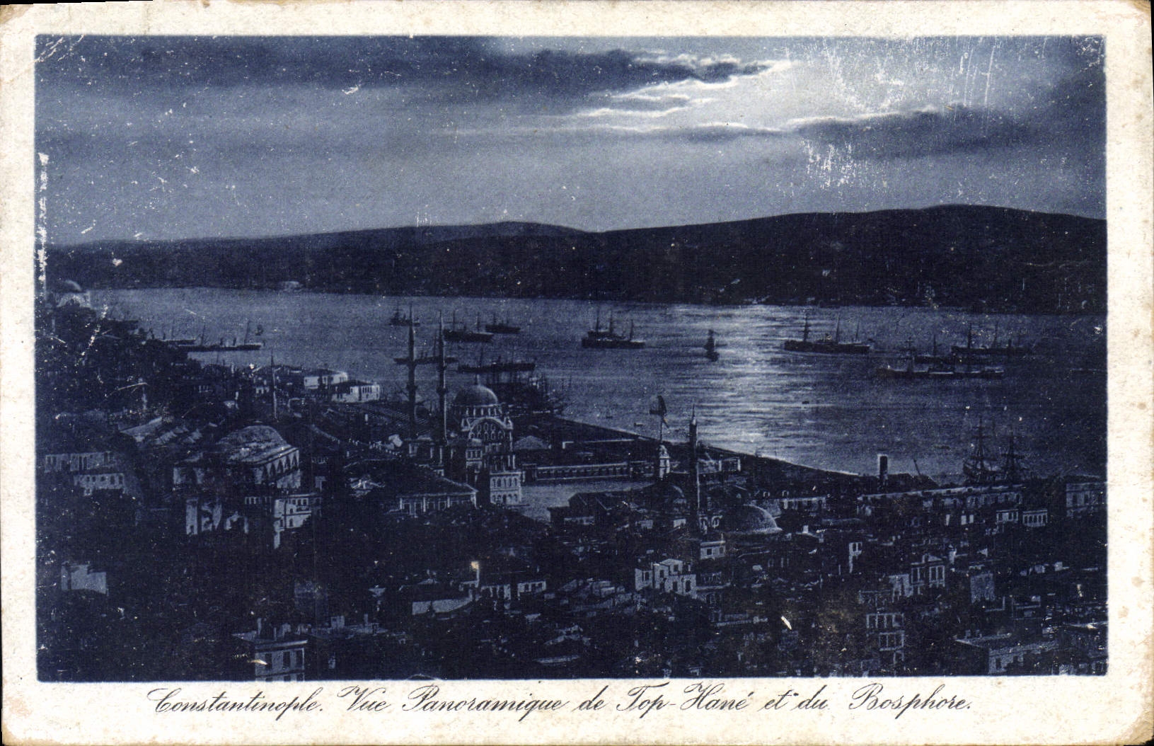 CPA Constantinople Vue panoramique de Top Hane et du Bosphore 