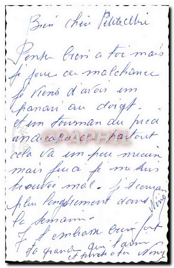 CPM Fantaisie Fleurs — Rückseite